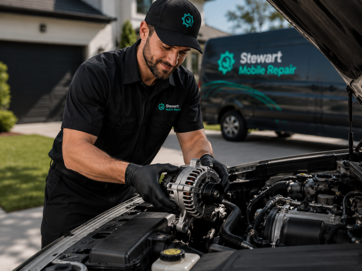 Mobile alternator repair service