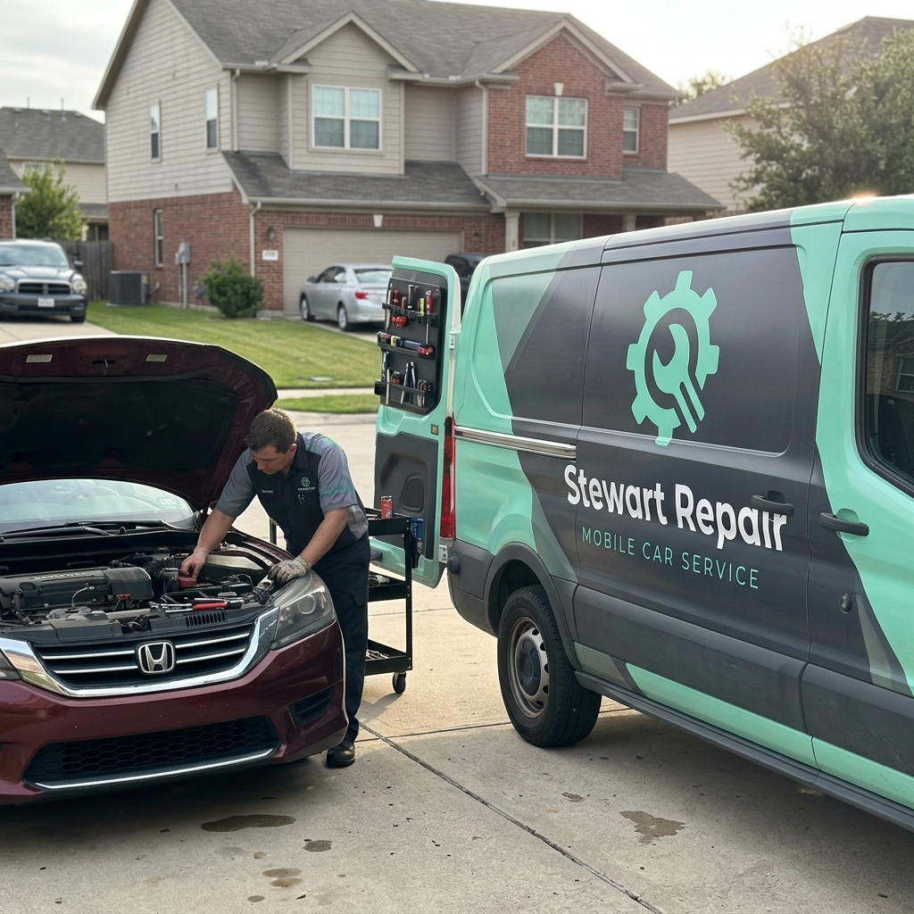 Stewart Mobile Repair service van